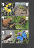 2018 Reintroduced Animal Species Mint Set HRD2-B - Unused Stamps