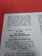 Doodsprentje Leo Gustaaf Van Hauwermeiren / Wichelen 27/9/1912 Gent 16/5/1976 ( Louisa Van De Meirssche ) - Religion & Esotérisme