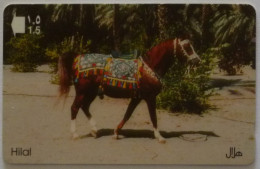 CHEVAL - Hilal - Carte Téléphone Magnétique OMAN - Paarden