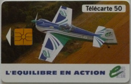 AVION En Vol / EQUILIBRE EN ACTION / CONSEIL GENERAL EURE - Télécarte 50 - Airplanes