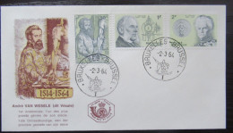 FDC 1281/83 'Belgische Beroemdheden' - 1961-1970