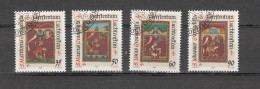 LIECHTENSTEIN 1987     N° 870 à 873    OBLITERES  CATALOGUE  ZUMSTEIN - Gebraucht