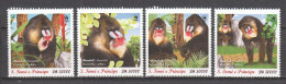 Sao Tome E Principe - MNH Set MANDRIL - Apen