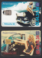 Lot  Télécarte  Peugeot Assistance - Voitures