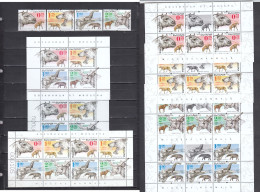 BULGARIA 2023 - Prehistoric Fauna From The Miocene - Full Complete (set+2 S/S+m/sh+ 4 Sheets)limited Edition, MNH** - Unused Stamps