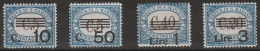 387 - San Marino - Segnatasse 1940 - Soprastampati N. 60/63. Cert. Raybaudi. Cat. € 175,00. MNH - Impuestos