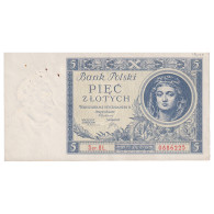 Billet, Pologne, 5 Zlotych, 1930, 1930-01-02, KM:72, SUP - Poland