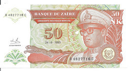 ZAIRE 50 NOUVEAUX MAKUTA 1993 UNC P 51 - Zaire