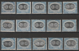 386 - San Marino - 1931 - Segnatasse Del 1925 Soprastampati N. 32/46. Cert. Raybaudi. Cat. € 1300,00. MNH - Impuestos