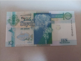 Billete De Seychelles De 10 Rupees, Año 1998, UNC - Seychelles