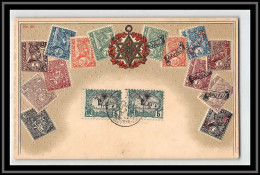 49169 N°53 1909 Cote Des Somalis Timbres N°65 ETHIOPIE ETHIOPIA Carte Postale Embossée Gaufrée Hankow China - Lettres & Documents