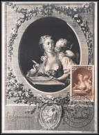 49820 N°446 Musée Postal Paris Fragonard Tableau (Painting) Cad Paris 1952 France Carte Maximum (card) - 1930-1939