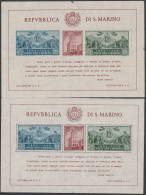 372 - San Marino - 1945 - Palazzo Del Governo BF 6/7. Cat. € 325,00. MNH - Blocs-feuillets