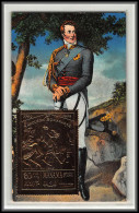 56631 N°276 A Manama 1970 Waterloo 1815 Wellington 1815 Napoléon Bonaparte OR Gold Stamps Carte Maximum (card) - Napoleon