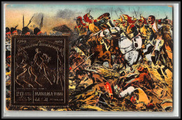 56645 N°276 A Manama 1970 Napoléon Waterloo 1815 Fin De La Bataille De Ligny Bonaparte OR Gold Stamps Carte Maximum - Napoleon