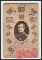 56685 N°138 Bande De 3 Albert 1er Ce Que Disent Les Timbres 25/3/1919 Belgique Carte Maximum (card)  - 1905-1934
