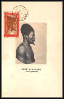 56750 N°162 Chef Sakalave 31/7/1937 Madagascar Carte Maximum (card) édition Collection Lemaire - Storia Postale
