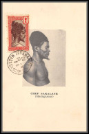 56751 N°162 Chef Sakalave 1938 Madagascar Carte Maximum (card)  - Storia Postale