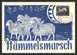 56843 N°485 Belier Mouton Ram Sheep Luxembourg Carte Maximum (card) Fdc édition Fdc édition 1954 - Tarjetas Máxima