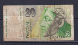 SLOVAKIA  - 1993 20 Korun Circulated Banknote As Scans - Slowakije