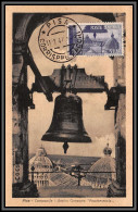 56985 N°508 Pisa Campanile Campanile Pise 11/1/1947 Italia Italie Italy Carte Maximum (card) Collection Lemaire Berretta - Cartes-Maximum (CM)