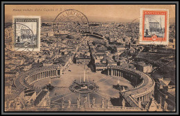 57011 N°47/47 Basilique San Pietro église Church Vatican Vaticane Vaticano 14/9/1933 Carte Maximum édition Verdesi - Covers & Documents