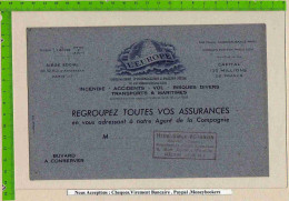 2 BUVARDS : Regroupez Toutes Vos Assurances L'EUROPE (Gris )ROSE - Banco & Caja De Ahorros