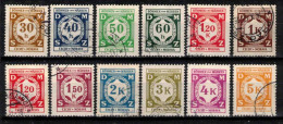 Boheme Et Moravie 1941 Mi D 1-12 (Yv TS 1-12), Obliteré - Used Stamps