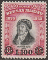 367 - San Marino - 1948 - Delfico Soprastampato N. 341. Cat. € 140,00. MNH - Neufs