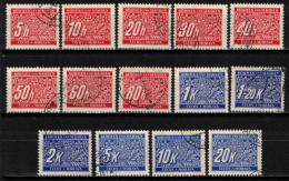 Boheme Et Moravie 1939 Mi P 1-14 (Yv TT 1-14), Obliteré - Used Stamps