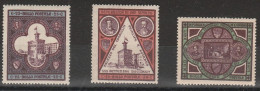 359 - San Marino - 1894 - Inaugurazione Palazzetto Del Governo Ben Centrati N. 23/25. Cat. € 805,00. Cert. Raybaudi. MNH - Ongebruikt