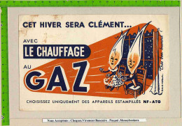 2   BUVARDS  : Le Chauffage Au GAZ (2 Personnes ) - Electricidad & Gas