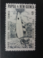 PAPUA PAPOUASIE NOUVELLE GUINEE  NEW GUINEA 1969 MNH** SAILING BOAT VOILIER JEUX GAMES - Vela