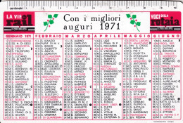 Calendarietto - La Vie Rail - Voci Della Rotaia -anno 1971 - Petit Format : 1971-80