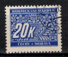 Boheme Et Moravie 1939 Mi P 14 (Yv TT 14), Obliteré, - Gebraucht