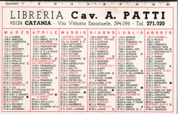 Calendarietto - Libreria - Cav. A.patti - Catania - Anno 1970 - Petit Format : 1961-70