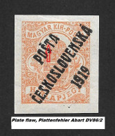 Czechoslovakia 1919. MNH ** Mi 113 Sc B98 POSTA CESKOSLOVENSKA, Plate Flaw, Hungarian Stamps. Tschechoslowakei. - Ungebraucht