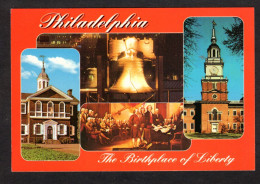 Etats Unis - PHILASELPHIA - The Birphplace Of Liberty - Liberty Bell, Carpenters Hall, Independence Hall, Multi Vues - Philadelphia