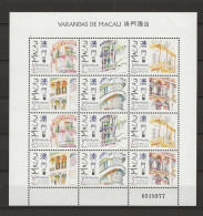 1997 MNH Macao Mi 925-30 Sheet Postfris** - Blocks & Kleinbögen