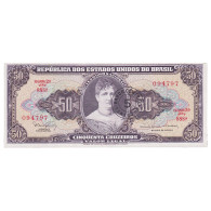 Billet, Brésil, 5 Centavos On 50 Cruzeiros, 1966, KM:184a, NEUF - Brésil