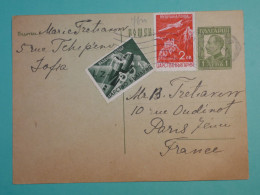 DI 6  BULGARIE   BELLE  LETTRE  ENTIER ENV. 1940 PAR AVION  SOFIA  A PARIS FRANCE +AFF. INTERESSANT++++ - Postales