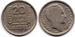 MA 30759 / Algérie - Algéria - Algerien 20 Francs 1949 TTB - Algérie