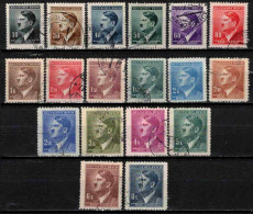 Boheme Et Moravie 1942 Mi  89-108 (Yv 77-94), Obliteré, - Used Stamps