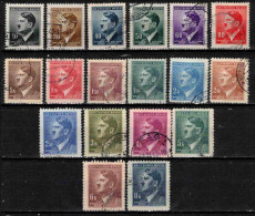 Boheme Et Moravie 1942 Mi  89-108 (Yv 77-94), Obliteré, - Used Stamps