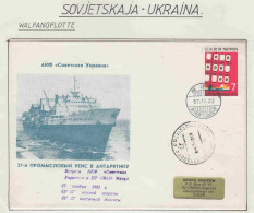 Russia MS Sovjetskaja Ukraina Walfangflotte Ca 1993 (OR211) - Navires & Brise-glace