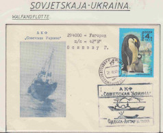Russia MS Sovjetskaja Ukraina Walfangflotte Ca 25.-1988 (OR212) - Navires & Brise-glace