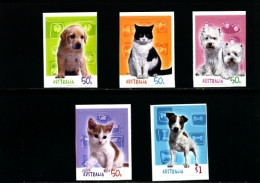 AUSTRALIA - 2004  CATS AND DOGS SELF ADHESIVE  SET  MINT NH - Ongebruikt