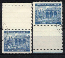 Boheme Et Moravie 1940 Mi 60 Zf (Yv 59 Avec Vignette), Obliteré, - Used Stamps