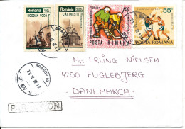 Romania Cover Sent To Denmark Brasov 30-12-1997 Topic Stamps - Briefe U. Dokumente