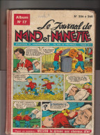 ALBUM N° 17 . LE JOURNAL DE NANO ET NANETTE . N° 256 A 268  .  ETAT MOYEN  1962 - Andere & Zonder Classificatie